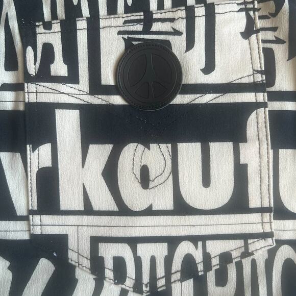 Moschino Jeans Black/Off White Skirt | Size 2 - Picture 4 of 7